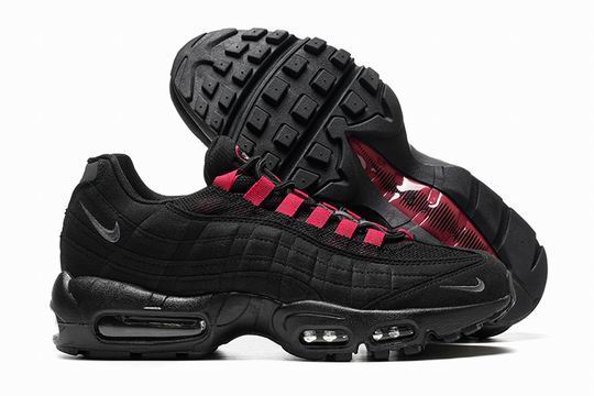 (image for) Nike Air Max 95 Black Red Men's Shoes-20
